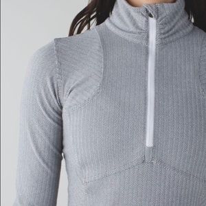 1/4 zip Lulu🍋 light herringbone jacket